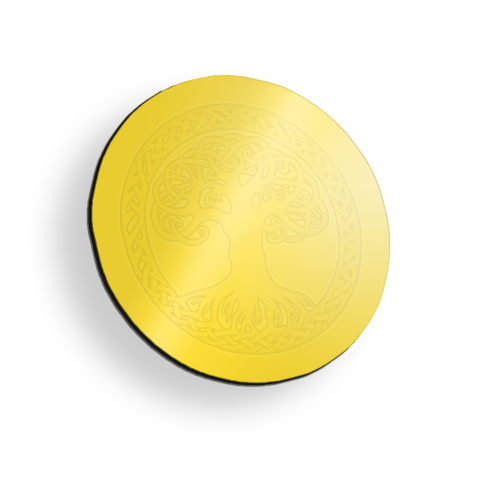 Placa Acrílico A3 | 44x33cm | Acrílico Espelhado Dourado - 2mm