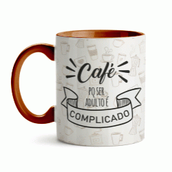 Caneca de Cerâmica | Marrom Tabaco | 325ml